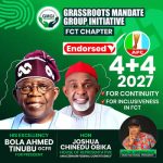 The Grassroot Of FCT Endorse Hon Joshua Chinedu Obika