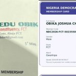 Hon. Joshua Chinedu Obika, joins the Nigeria Democratic Congress (NDC)