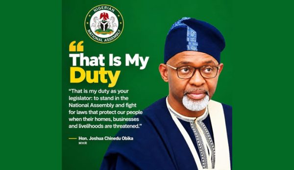 That is my duty as your legislator-